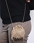 Kiss Lock CC Chain Fringe Miaudiere Clutch, other view